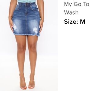 NEW Fashion Nova denim skirt size M